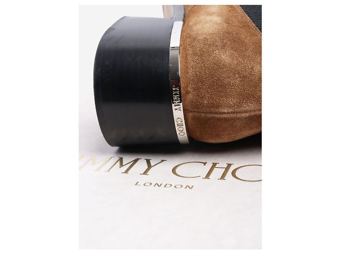 Jimmy Choo Braune Wildleder-Stiefeletten - Größe EU 39,5 (UK 6,5) - Ansicht 5