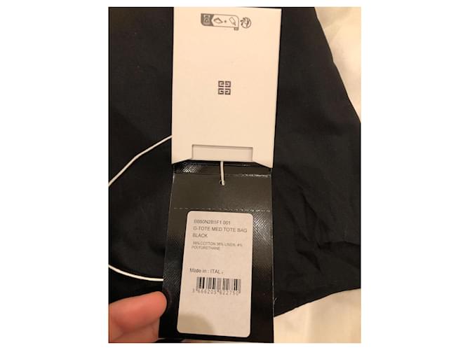 Borsa Givenchy G-Tote Media Nera in Cotone Nero - vista 13
