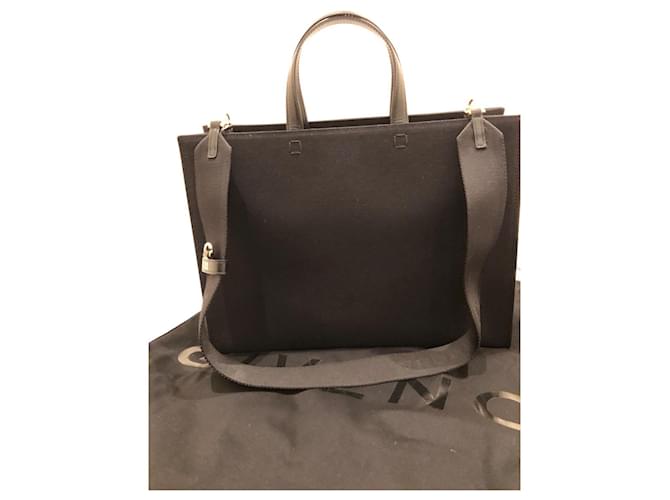 Borsa Givenchy G-Tote Media Nera in Cotone Nero - vista 3