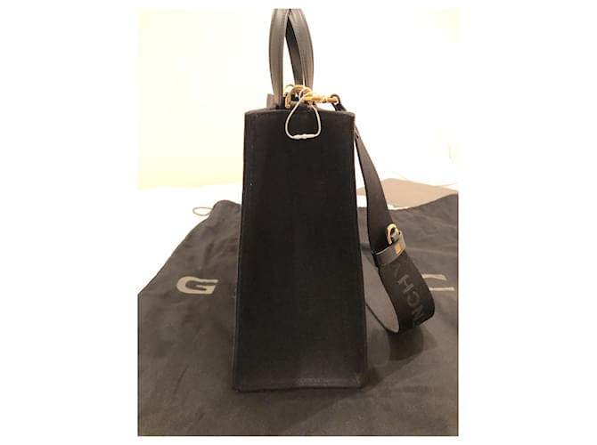 Borsa Givenchy G-Tote Media Nera in Cotone Nero - vista 4