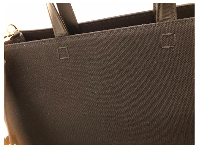 Borsa Givenchy G-Tote Media Nera in Cotone Nero - vista 5