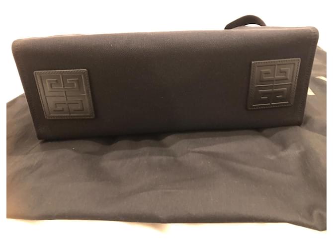 Borsa Givenchy G-Tote Media Nera in Cotone Nero - vista 6