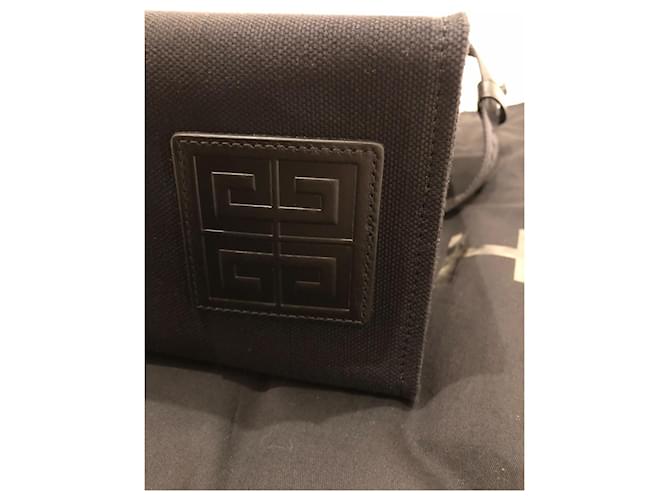 Borsa Givenchy G-Tote Media Nera in Cotone Nero - vista 7