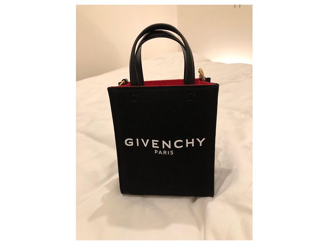 Givenchy G-Tote Mini Verticale Nero Cotone - vista 15