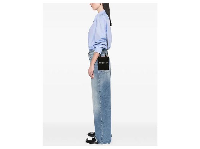 Givenchy G-Tote Mini Verticale Nero Cotone - vista 18