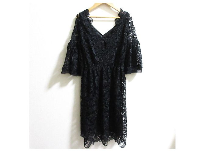 Autre Marque Spitzenkleid PAOLA FRANI Schwarz - Ansicht 3