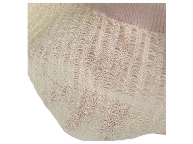 Autre Marque Cárdigan 2 en 1 de punto transparente ROPE Beige - vista 4
