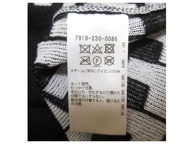 Autre Marque BLAMINK Suéter sin mangas de jacquard geométrico de seda Negro Blanco - vista 7