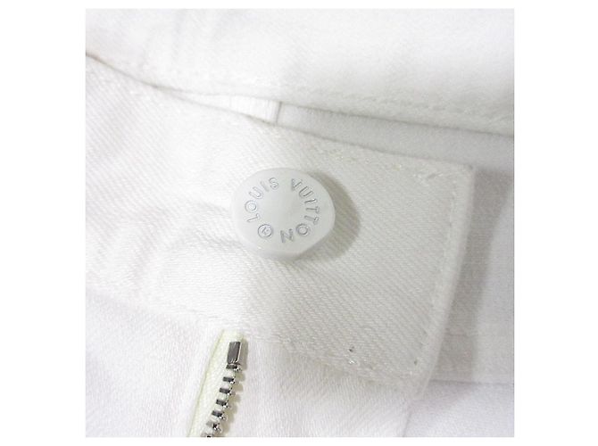 Pantalones de mezclilla skinny Louis Vuitton Blanco - vista 3