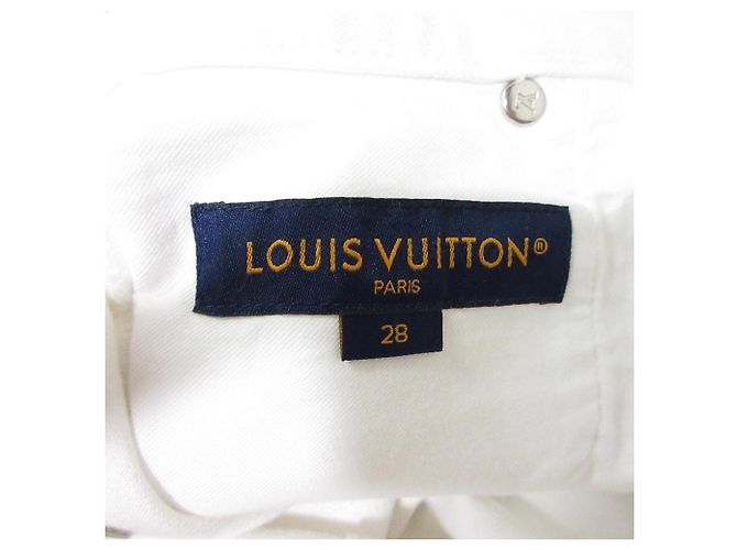 Pantalones de mezclilla skinny Louis Vuitton Blanco - vista 5