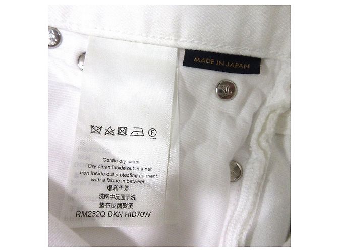 Pantalones de mezclilla skinny Louis Vuitton Blanco - vista 6