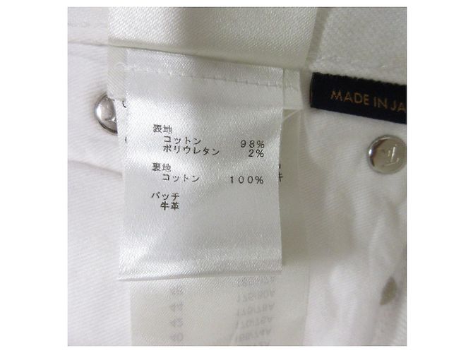 Pantalones de mezclilla skinny Louis Vuitton Blanco - vista 7