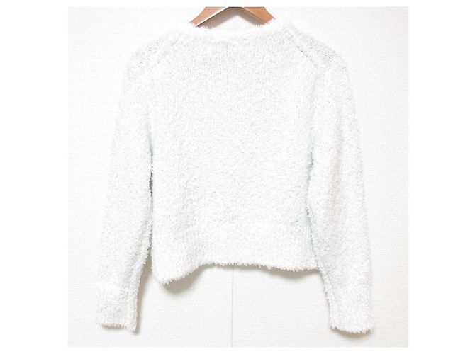 Autre Marque Histoire Arpege Histoire Arpege Gilet en Laine Spangle Flag Blanc - vue 2