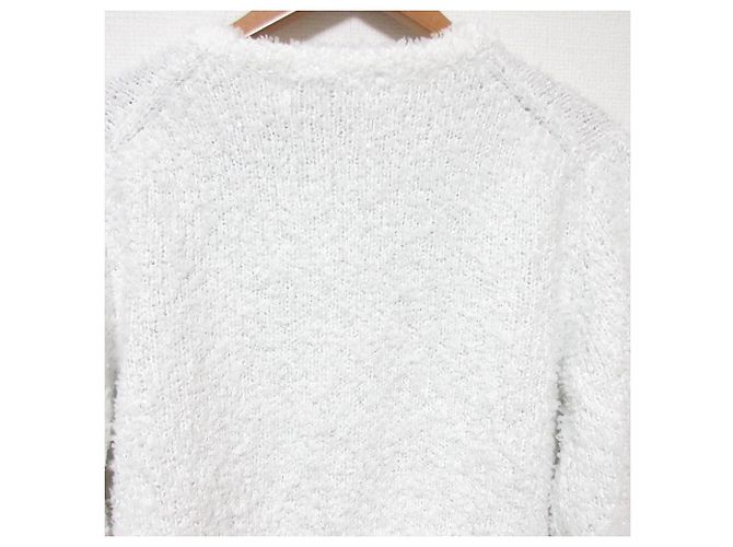 Autre Marque Histoire Arpege Histoire Arpege Gilet en Laine Spangle Flag Blanc - vue 4