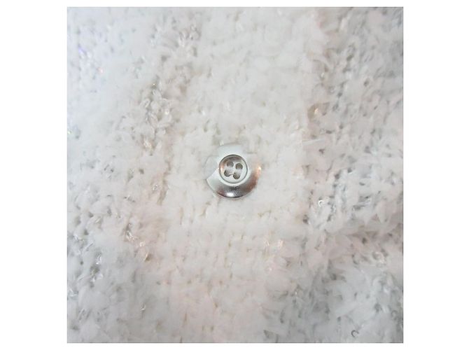 Autre Marque Histoire Arpege Histoire Arpege Gilet en Laine Spangle Flag Blanc - vue 6