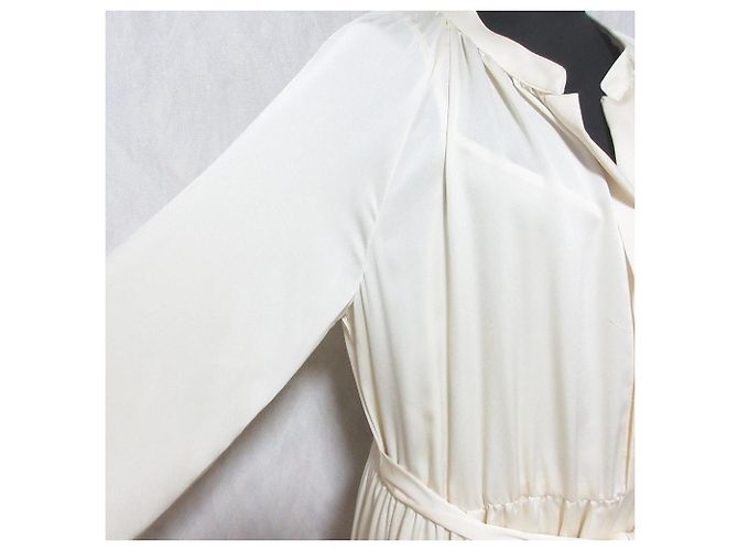 Autre Marque Vestido Caftán de Seda GRACE CONTINENTAL Beige - vista 5