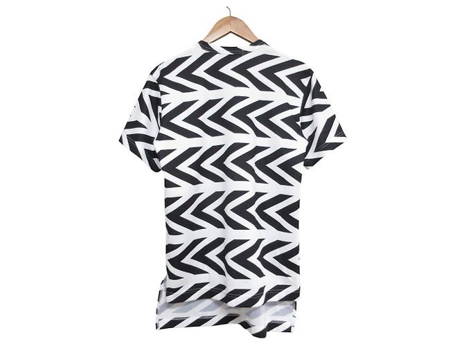 Comme Des Garcons Camiseta de algodón impresa Comme des Garçons Homme Deux Negro Blanco - vista 2