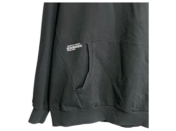 Autre Marque Sudadera con capucha PLANES PAPER Negro - vista 4