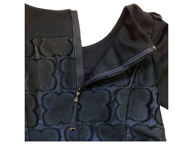 Autre Marque COTOO Kleid mit Blumenmuster Blau Marineblau - Ansicht 4