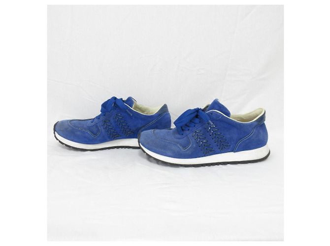 Tod's Wildleder-Sneaker Blau - Ansicht 4