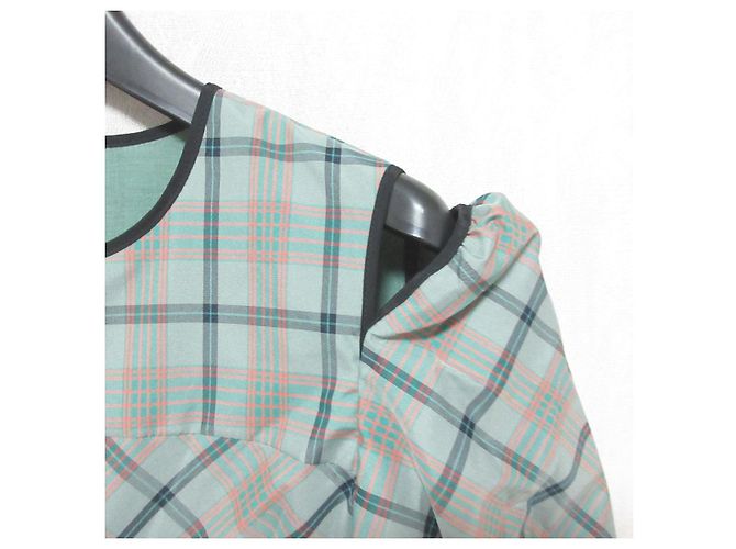 Autre Marque Diagrama GRACE CONTINENTAL Top Sheer Buff Verde - vista 3