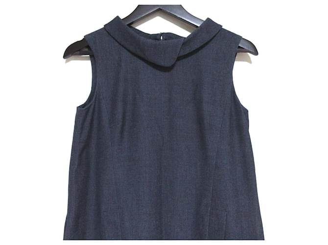 Autre Marque Rene Basic Kleid Blau Marineblau - Ansicht 3