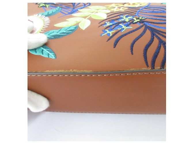 Autre Marque Borsa 2 in 1 in pelle ricamata Essentiel Antwerp Marrone - vista 12