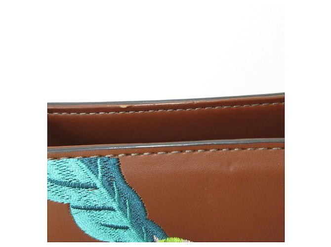 Autre Marque Borsa 2 in 1 in pelle ricamata Essentiel Antwerp Marrone - vista 16