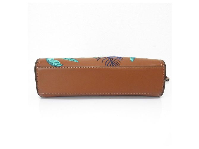 Autre Marque Borsa 2 in 1 in pelle ricamata Essentiel Antwerp Marrone - vista 4