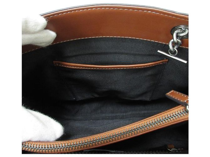 Autre Marque Borsa 2 in 1 in pelle ricamata Essentiel Antwerp Marrone - vista 6