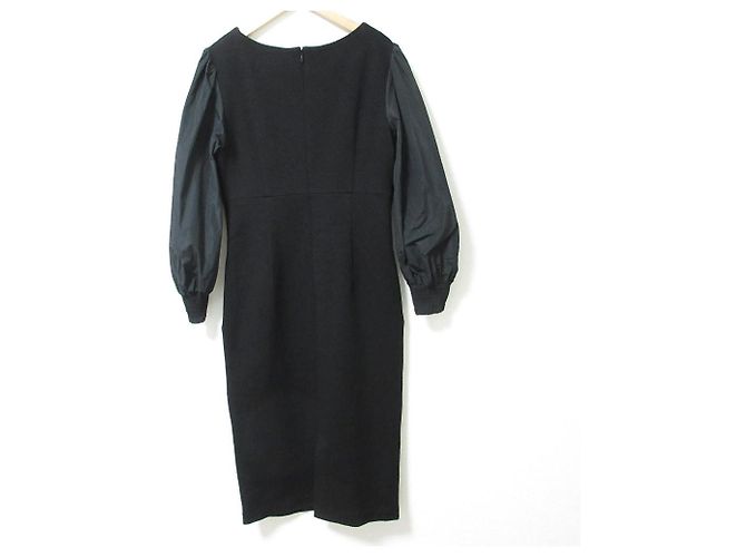 Autre Marque Tiara 23SS Wollmischung Kleid Schwarz - Ansicht 2