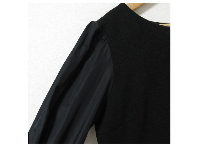 Autre Marque Tiara 23SS Wollmischung Kleid Schwarz - Ansicht 5