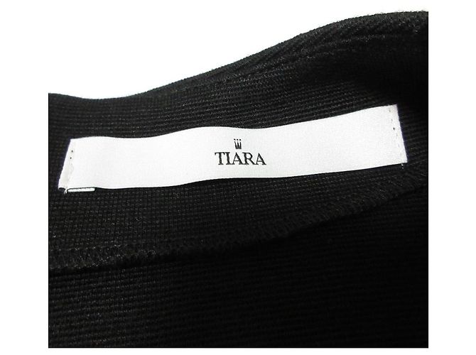 Autre Marque Tiara 23SS Wollmischung Kleid Schwarz - Ansicht 8