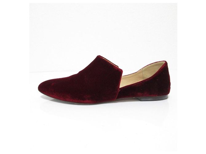 Autre Marque Bailarinas de Terciopelo Sunny de Pellico Castaño Burdeos - vista 3
