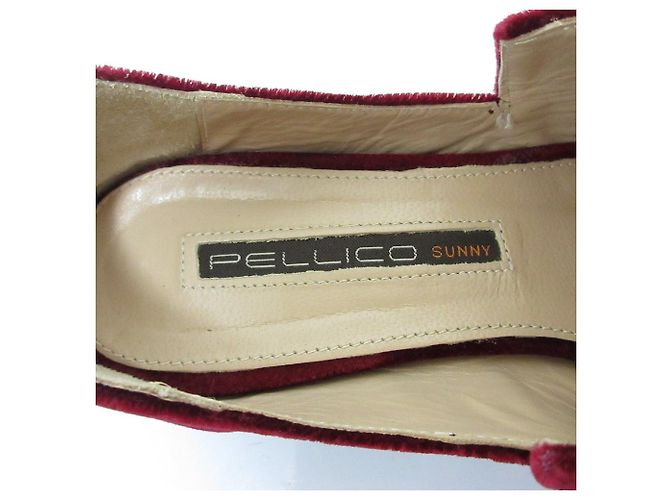 Autre Marque Bailarinas de Terciopelo Sunny de Pellico Castaño Burdeos - vista 5