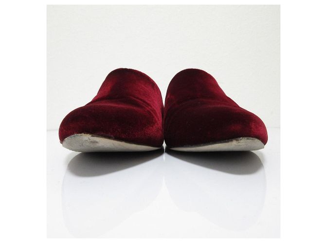 Autre Marque Bailarinas de Terciopelo Sunny de Pellico Castaño Burdeos - vista 7