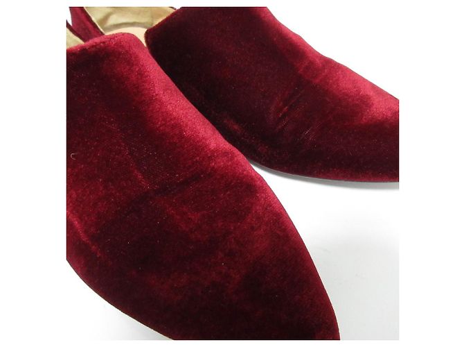 Autre Marque Bailarinas de Terciopelo Sunny de Pellico Castaño Burdeos - vista 8