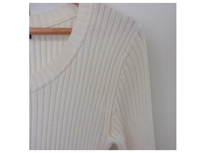 Autre Marque Tweed-Docking-Strickkleid von BLUE LABEL CRESTBRIDGE Weiß Beige - Ansicht 4