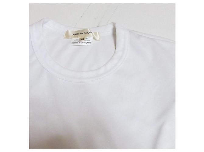 Autre Marque Top corto a maniche corte in pizzo peplum COMME des GARCONS Bianco - vista 11