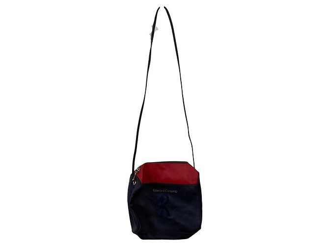 Borsa a spalla con ricamo logo Roberta di Camerino - vista 2