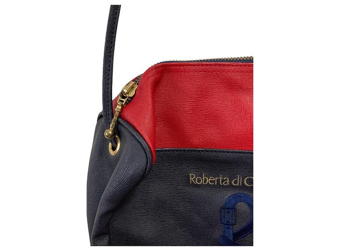 Borsa a spalla con ricamo logo Roberta di Camerino - vista 4