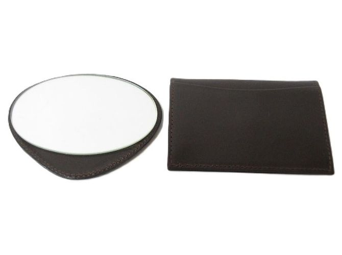 Autre Marque Borsa a spalla in pelle di cavallo Comtesse Marrone Bronzo - vista 12