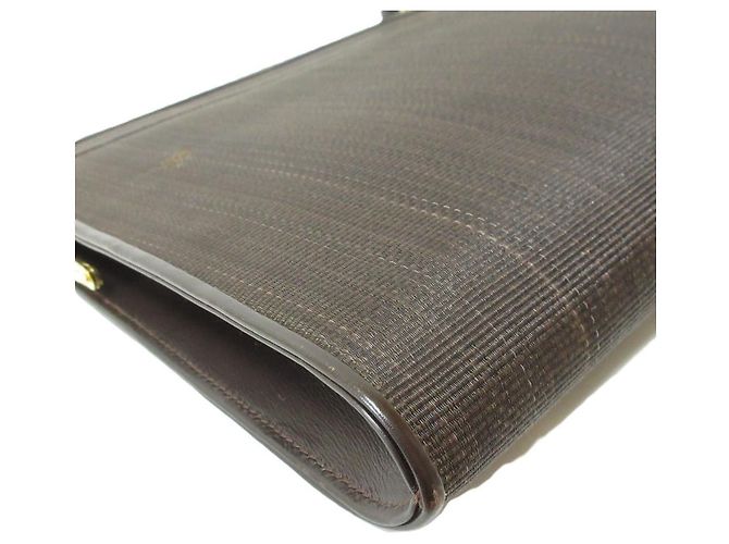 Autre Marque Borsa a spalla in pelle di cavallo Comtesse Marrone Bronzo - vista 4