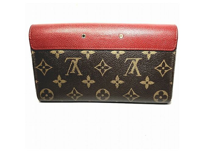 Portafoglio Lungo Pallas Monogram Louis Vuitton Fuschia - vista 2