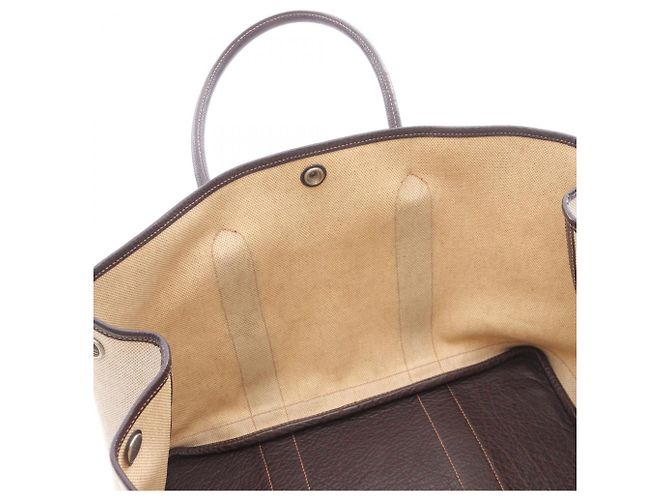 Borsa Tote PM Garden Party di Hermès Marrone Crudo - vista 12