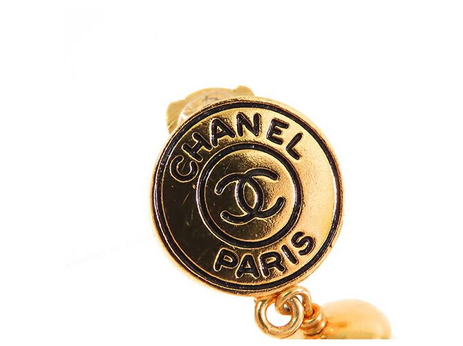 Orecchini a clip in perla finta dorata CC di Chanel D'oro - vista 2