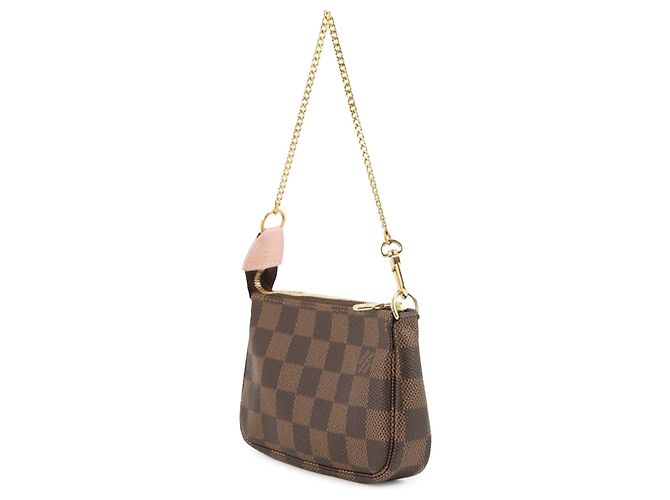 Mini Pochette Accessoires Vivienne Holiday Damier Ebene Marrone Louis Vuitton - vista 2