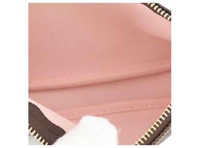 Mini Pochette Accessoires Vivienne Holiday Damier Ebene Marrone Louis Vuitton - vista 4