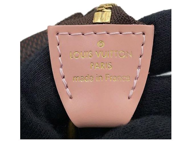 Mini Pochette Accessoires Vivienne Holiday Damier Ebene Marrone Louis Vuitton - vista 5