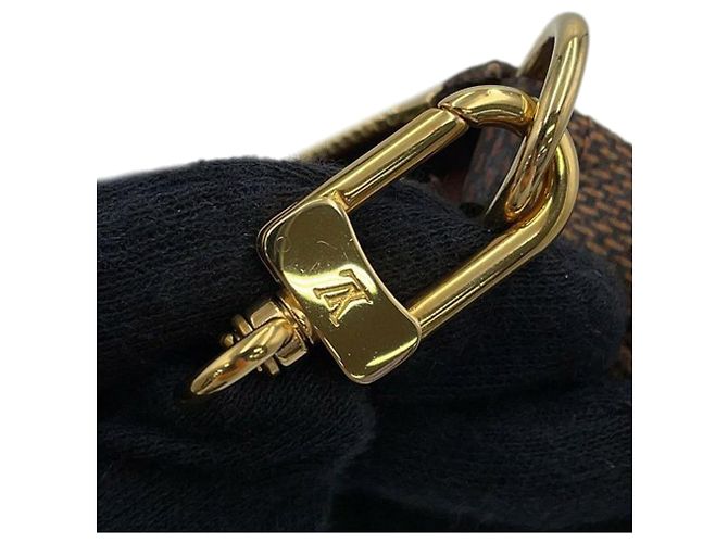 Mini Pochette Accessoires Vivienne Holiday Damier Ebene Marrone Louis Vuitton - vista 6